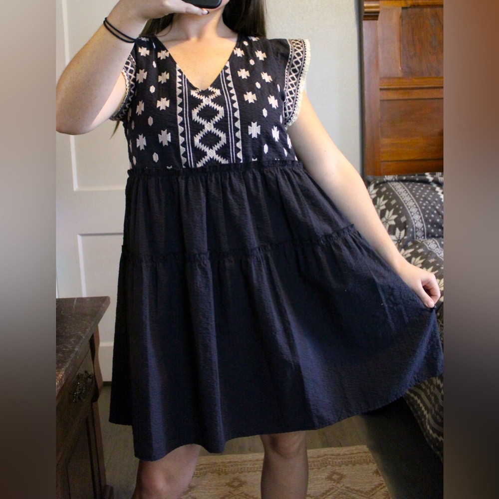 Aztec / Tribal embroidered dress
